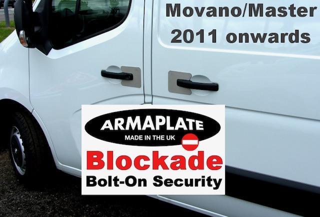 Vauxhall Movano 2010 passenger side Armaplate