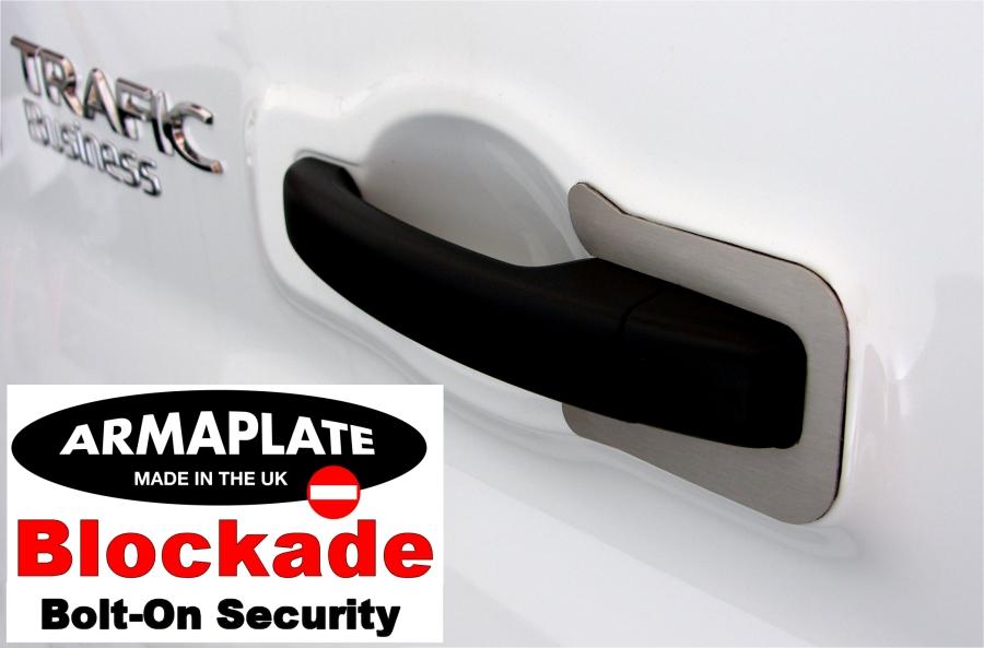 Trafic twin rear door Blockade