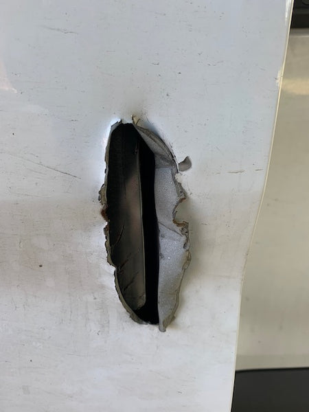 Transit Mk8 sliding door latch attack