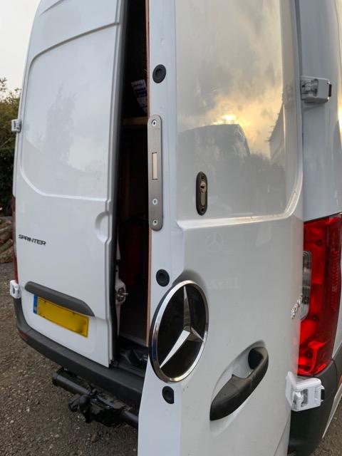 New Mercedes Sprinter 2018 rear door deadlock