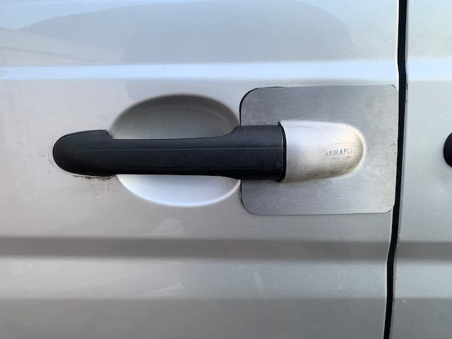 Repaired Vito sliding door with Armaplate