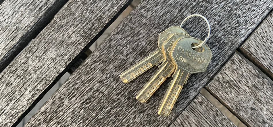 VANLOK LB NICKEL SILVER SET OF 3 CUT KEYS