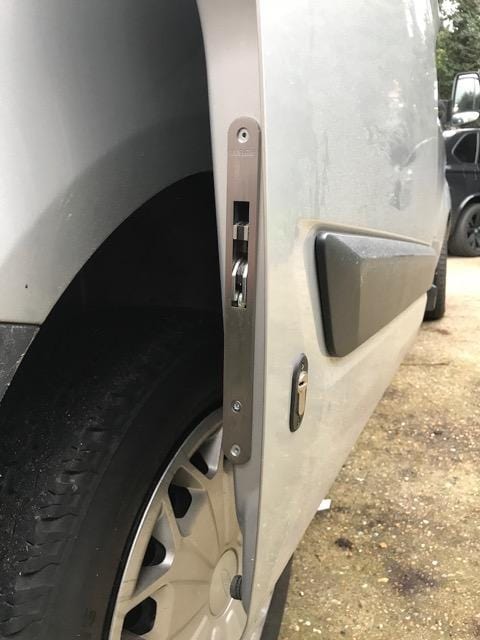Transit Custom glazed sliding door hooklock pro